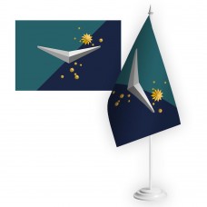 Настільний прапорець Батальйон БПС Vartovi 36 ОБрМП емблема