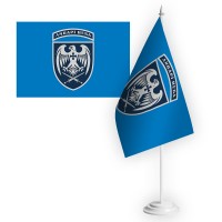 Настільний прапорець 39 Бригада Тактичної Авіації синій