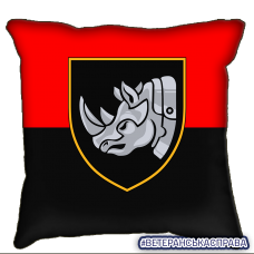 Декоративна подушка 4 ОВМБр червоно-чорна