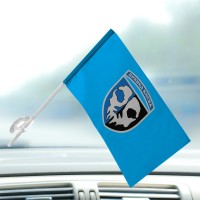 Автомобільний прапорець 40 Бригада Тактичної Авіації Привид Києва блакитний