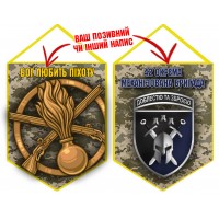 Вимпел 42 ОМБр і знак Піхоти піксель