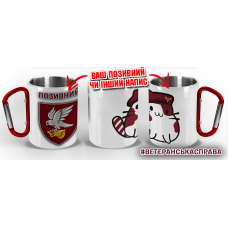 Термочашка Котик-Десантник 421 ОББпС САПСАН ДШВ з позивним на замовлення