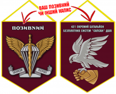 Вимпел 421 ОББпС емблема САПСАН ДШВ