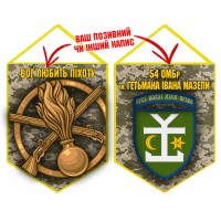 Вимпел 54 ОМБр і знак Піхоти піксель