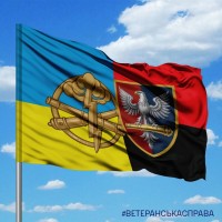 Прапор 60 ОАБр та знак РВіА Combo