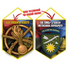 Вимпел 66 ОМБр і знак Піхоти Combo