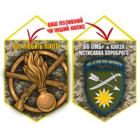 Вимпел 66 ОМБр і знак Піхоти піксель