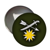 Магнітик-відкривачка 66 ОМБр емблема олива