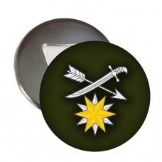 Магнітик-відкривачка 66 ОМБр емблема олива