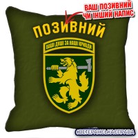 Декоративна подушка 68 ОЄБр олива