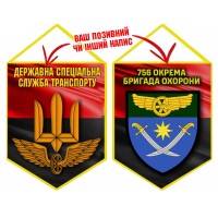 Вимпел 756 полк охорони ДССТ червоно-чорний