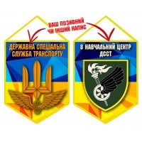 Вимпел 8 навчальний центр ДССТ жовто-блакитний