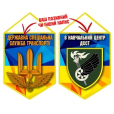Вимпел 8 навчальний центр ДССТ жовто-блакитний