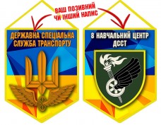 Вимпел 8 навчальний центр ДССТ жовто-блакитний