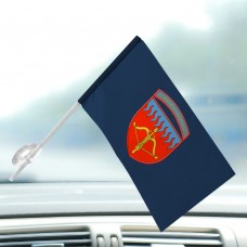 Автомобільний прапорець 96 Київська зенітна ракетна бригада синій