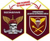 Вимпел Командування ДШВ череп в береті