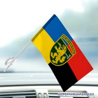 Автомобільний прапорець 68 окрема єгерська бригада Ваші Душі за Наші Кривди Combo