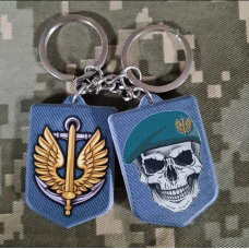 Брелок Череп в береті Морської піхоти полімер