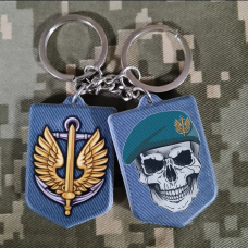 Брелок Череп в береті Морської піхоти полімер