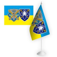 Настільний прапорець Сили Логістики та Командування Сил Логістики ЗСУ знаки