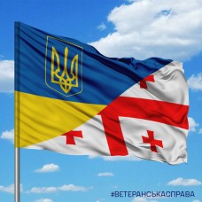 Прапор Україна-Грузія варіант