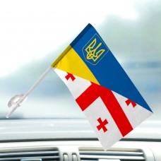 Автомобільний прапорець Україна Грузія варіант