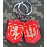 Брелок Західне ТУ та тризуб ВСП полімер