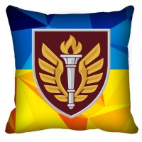 Декоративна подушка 199 Навчальний Центр ДШВ (жовто-блакитна)