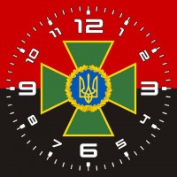 Годинник ДПСУ (червоно-чорний)