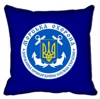 Декоративна подушка Морська Охорона ДПСУ (синя)