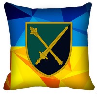 Декоративна подушка Командування Морської Піхоти (жовто-блакитна)