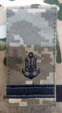 Погон ВМСУ Молодший Лейтенант (піксель чорна нитка)