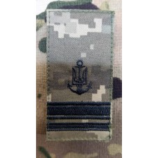 Погон ВМСУ Лейтенант (піксель чорна нитка)