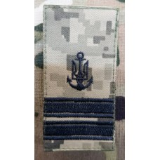 Погон ВМСУ Старший Лейтенант (піксель чорна нитка)