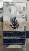 Погон ВМСУ Старший Лейтенант (піксель чорна нитка)