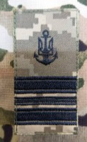 Погон ВМСУ Капітан-Лейтенант (піксель чорна нитка)