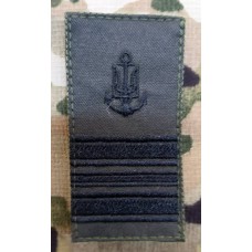 Погон ВМСУ Капітан-Лейтенант (олива чорна нитка)