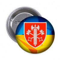Значок ВСП 307 Дисциплінарний Батальон (жовто-блакитний)