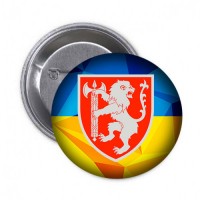 Значок ВСП Західне Територіальне Управління (жовто-блакитний)