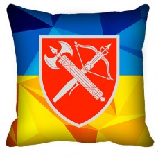 Купить Декоративна подушка ВСП Центральне Управління (жовто-блакитна) в интернет-магазине Каптерка в Киеве и Украине