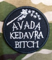 Нашивка Avada Kedavra Bitch чорна