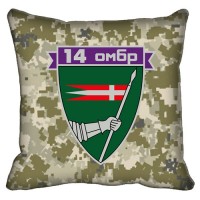 Декоративна подушка 14 Окрема Механізована Бригада (піксель)