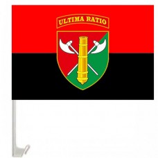 Автомобільний прапорець 26 ОАБр (червоно-чорний)