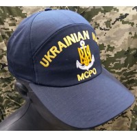 Бейсболка з вишивкою Ukrainian Navy Військово-Морські Сили (темно-синя)