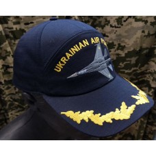 Бейсболка з вишивкою Повітряні Сили України (темно-синя)