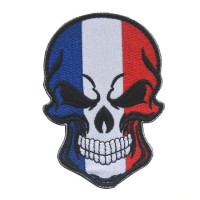 Нашивка прапор Франції (череп)