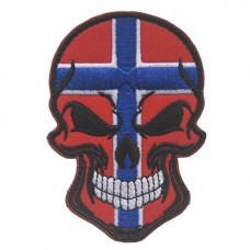 Нашивка прапор Норвегії (череп)