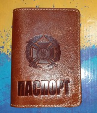 Обкладинка Паспорт Сухопутні Війська ЗСУ (руда лакова)