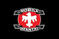 Прапор Mobile Infantry (чорний) з кф Зоряний десант Starship Troopers 