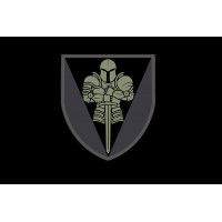 Прапор 17 ОВМБр Чорний з чорним знаком